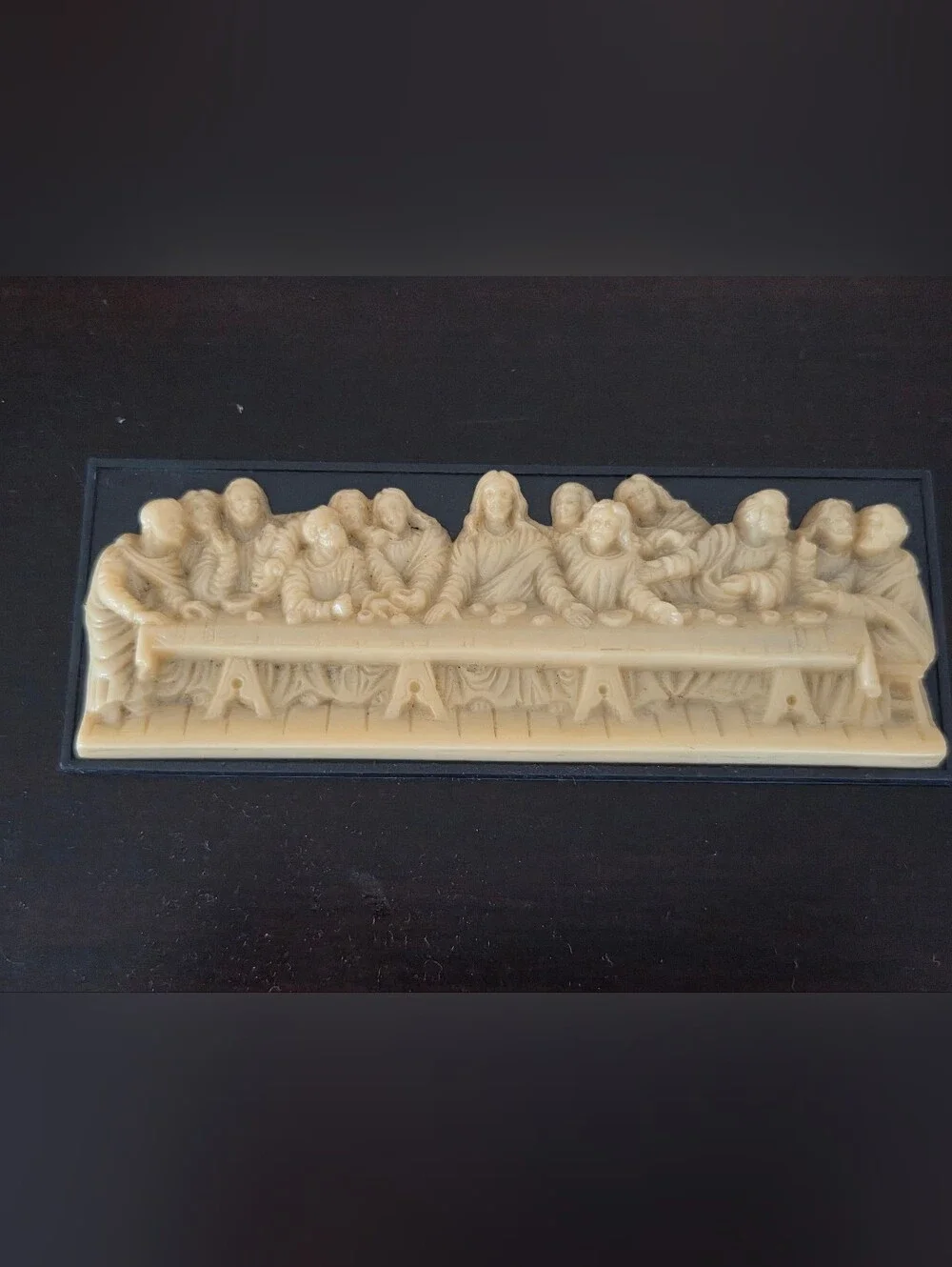 Vintage Small Plastic Last Supper Wall Plaque